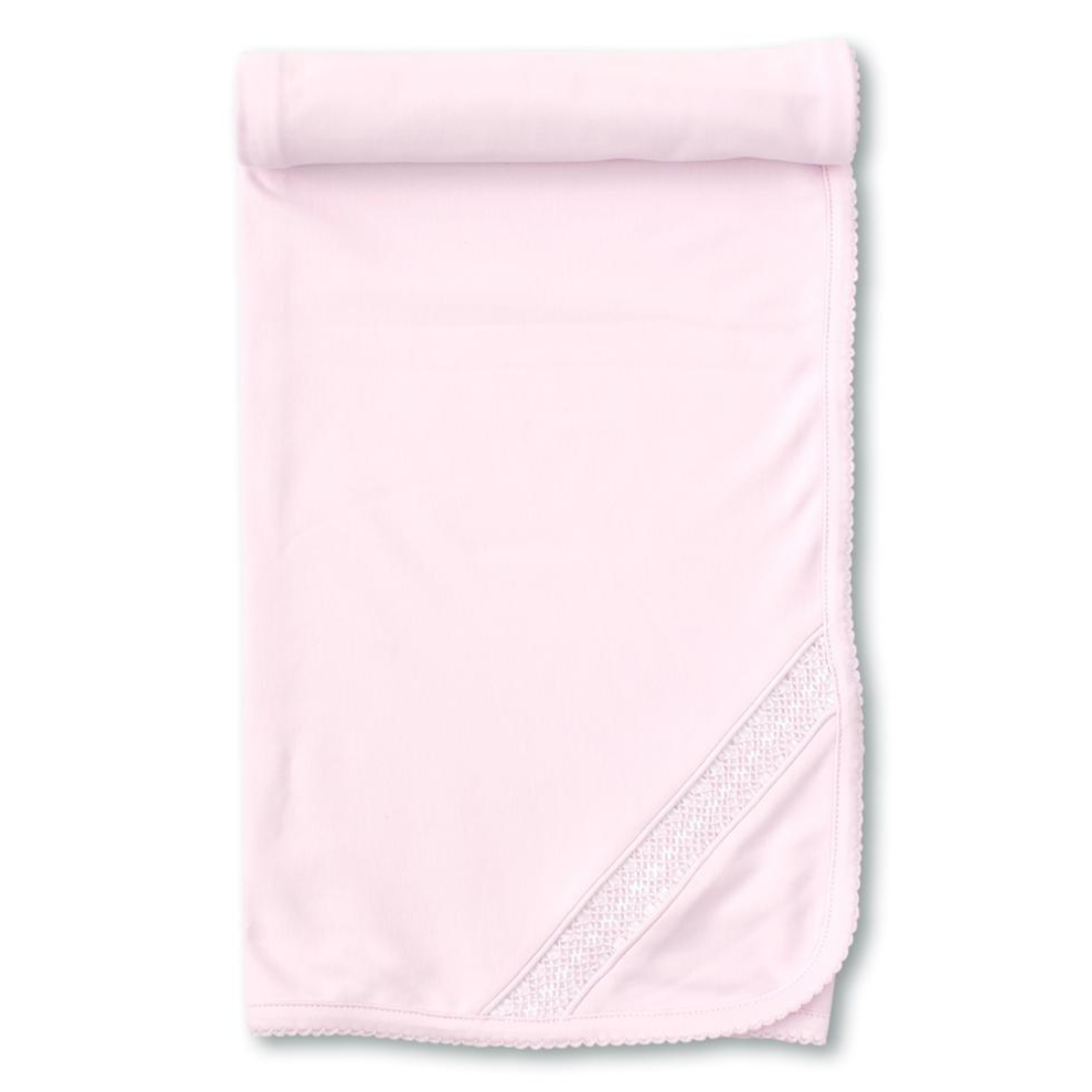 Kissy Kissy Hand Smocked CLB Charmed Blanket