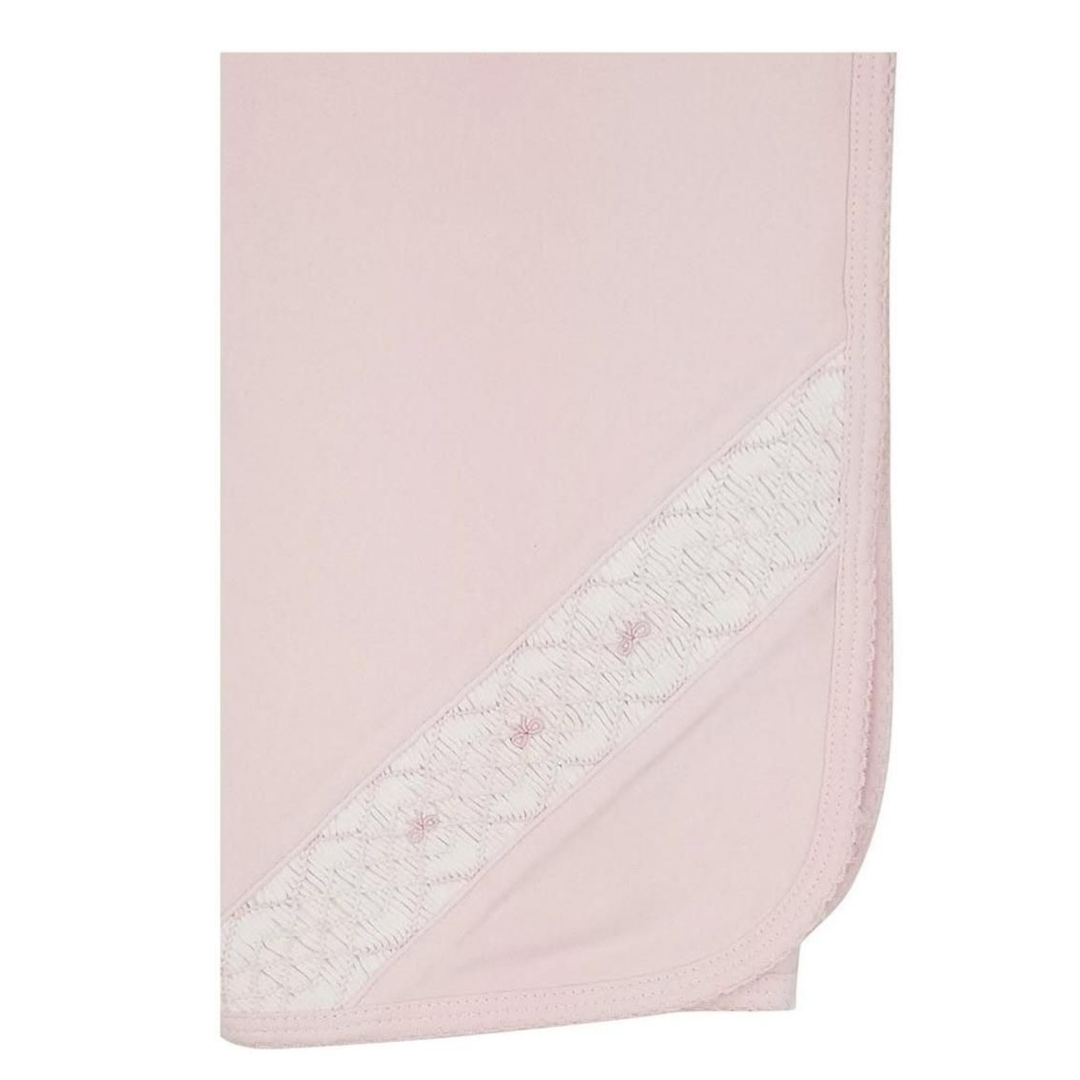 Baby Threads Bows Hand Smocked Blanket