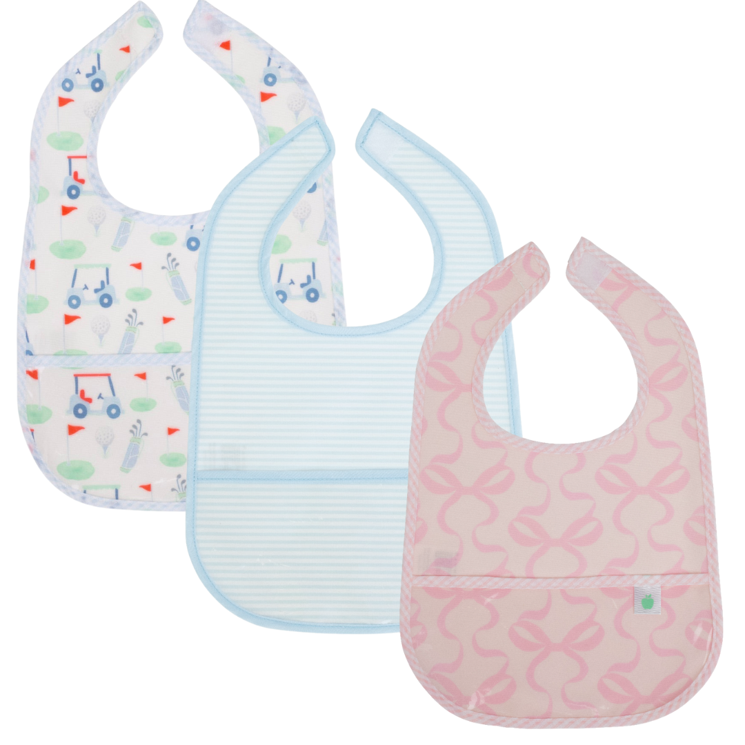 Apple Of My Isla Laminated Bib