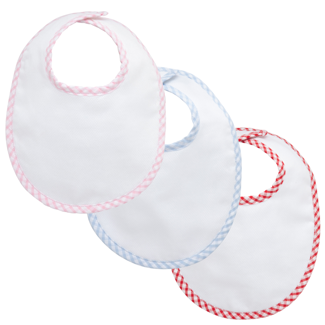 3 Martha's Big Check Basic Bib