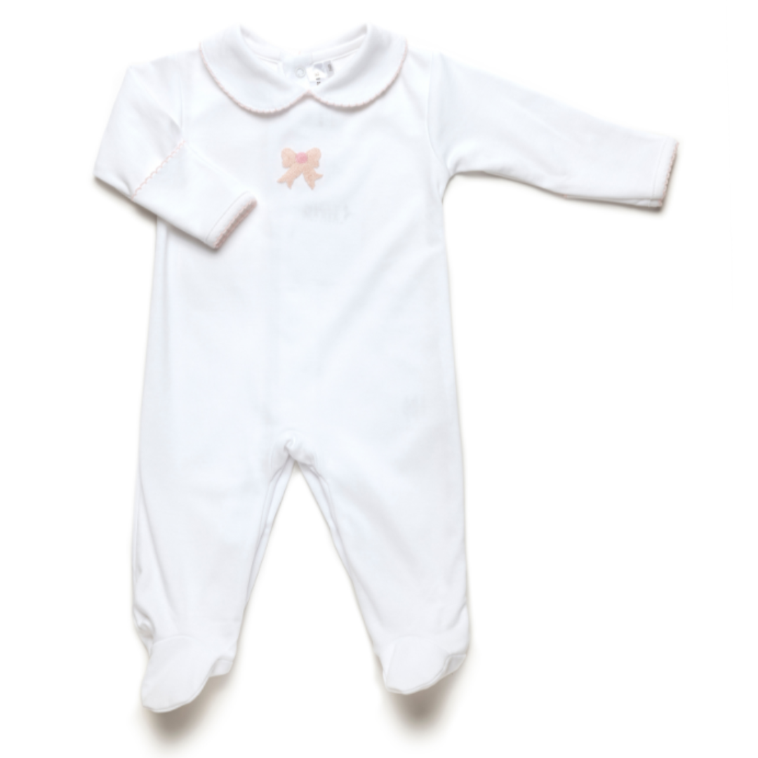 Milly Marie Classic Bow Pima Footie