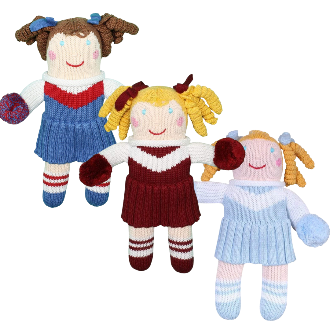 Zubels Cheerleader Knit Rattle