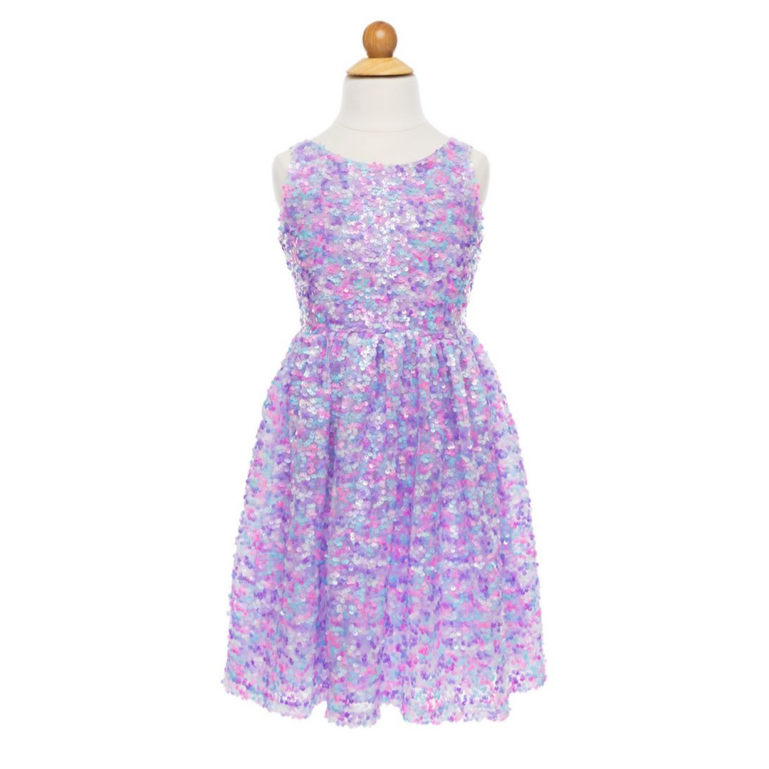 Creative Education Purple Party Sequins Dress