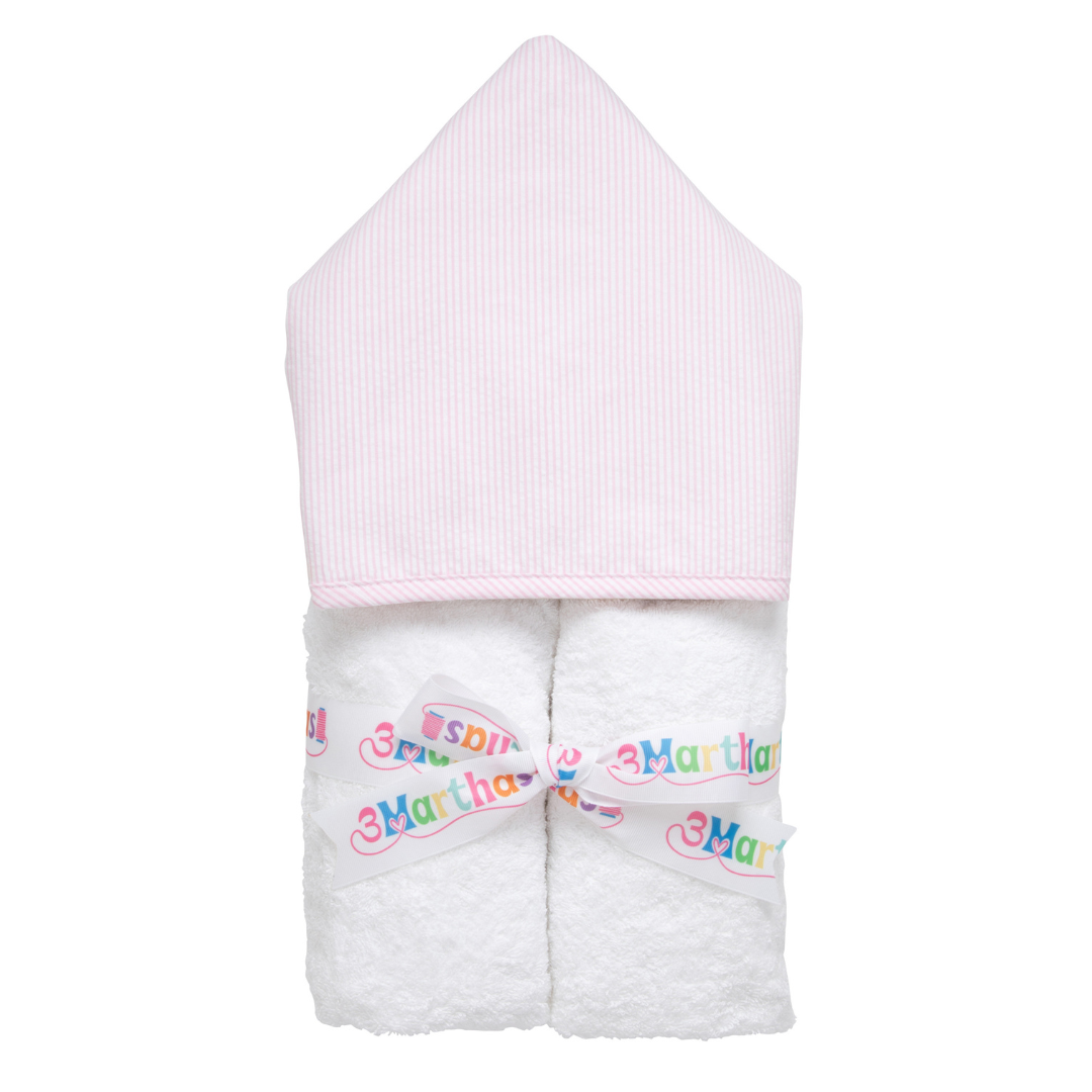 3 Martha's Seersucker Stripe Everykid Towel