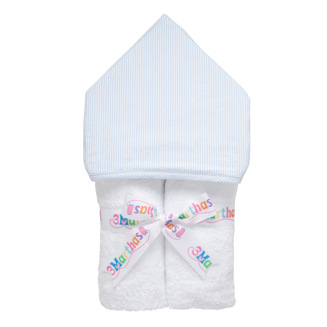 3 Martha's Seersucker Stripe Everykid Towel