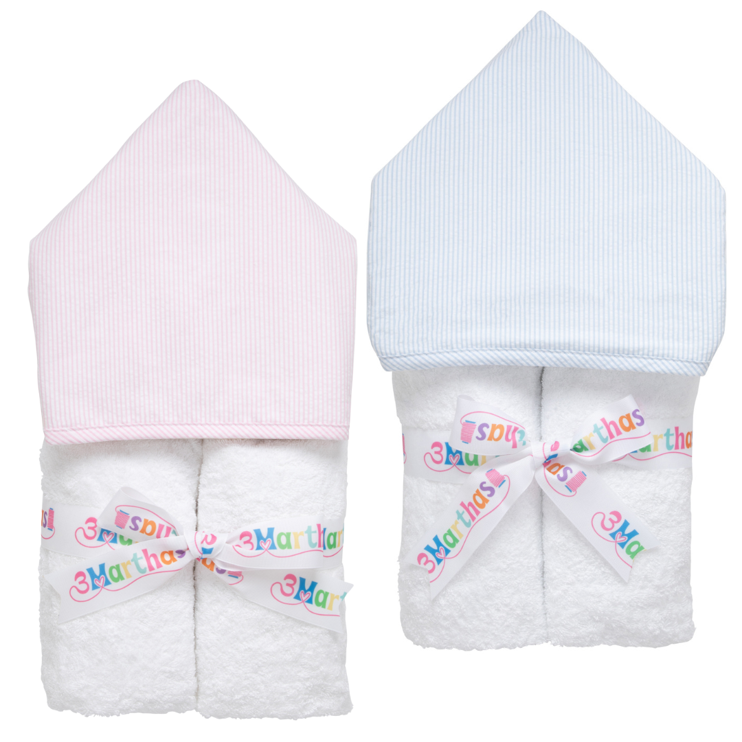 3 Martha's Seersucker Stripe Everykid Towel