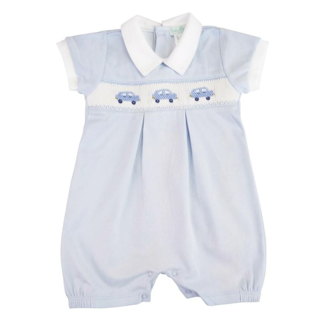 Baby Threads Cars Smocked Romper