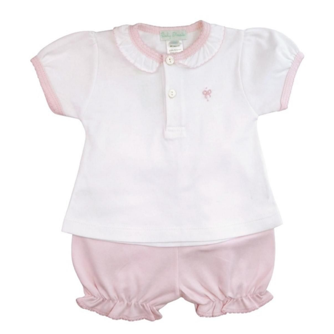 Baby Threads Bows Diaper Set