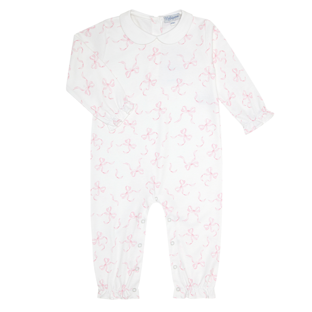 Nella Pima Charming Bows Print Romper