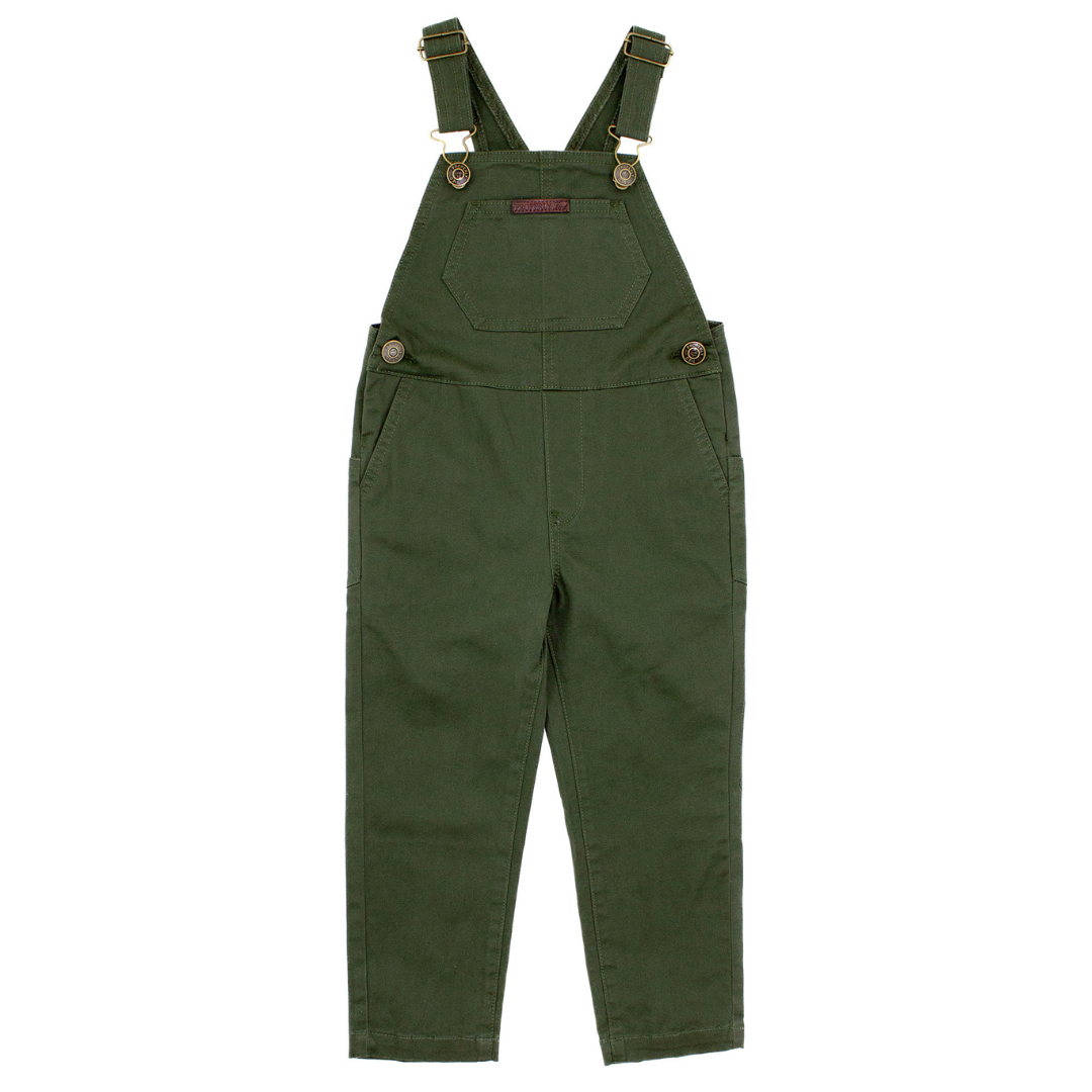 Properly Tied Harvest Overalls, Olive