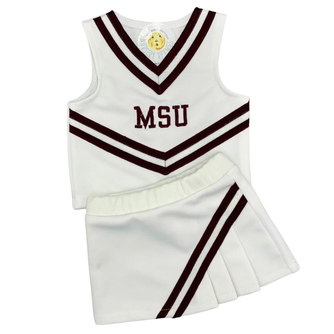 Let's Cheer White MSU Cheerleader Uniform