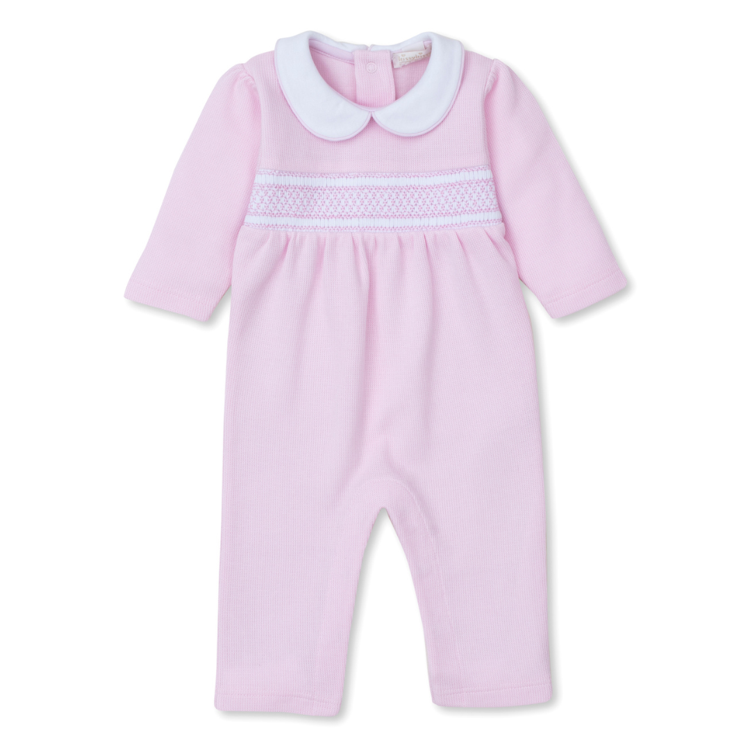 Kissy Kissy CLB Punto Ingles Playsuit with Hand Smocking, Pink