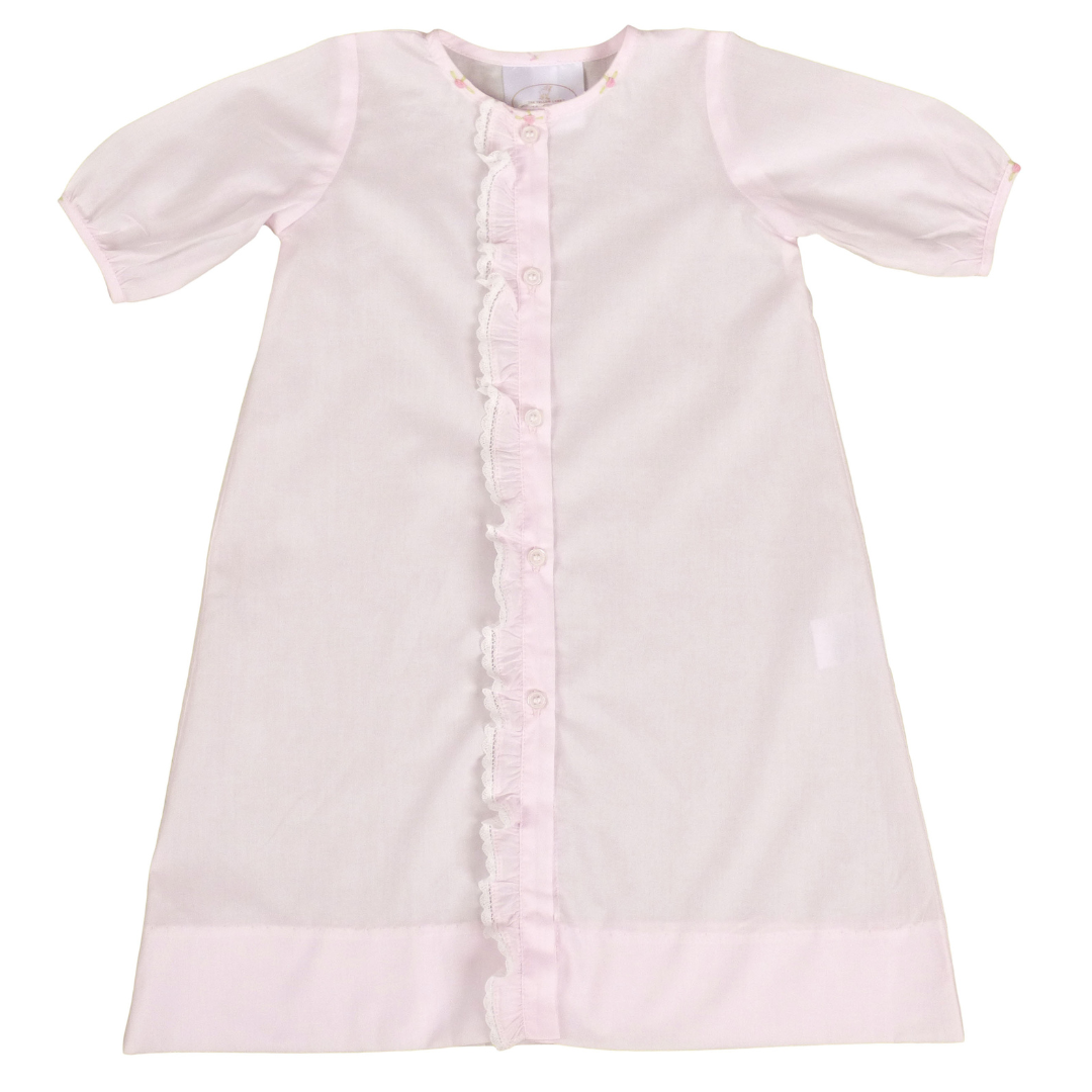 Yellow Lamb Linden Rose Daygown & Diaper Cover, Pink