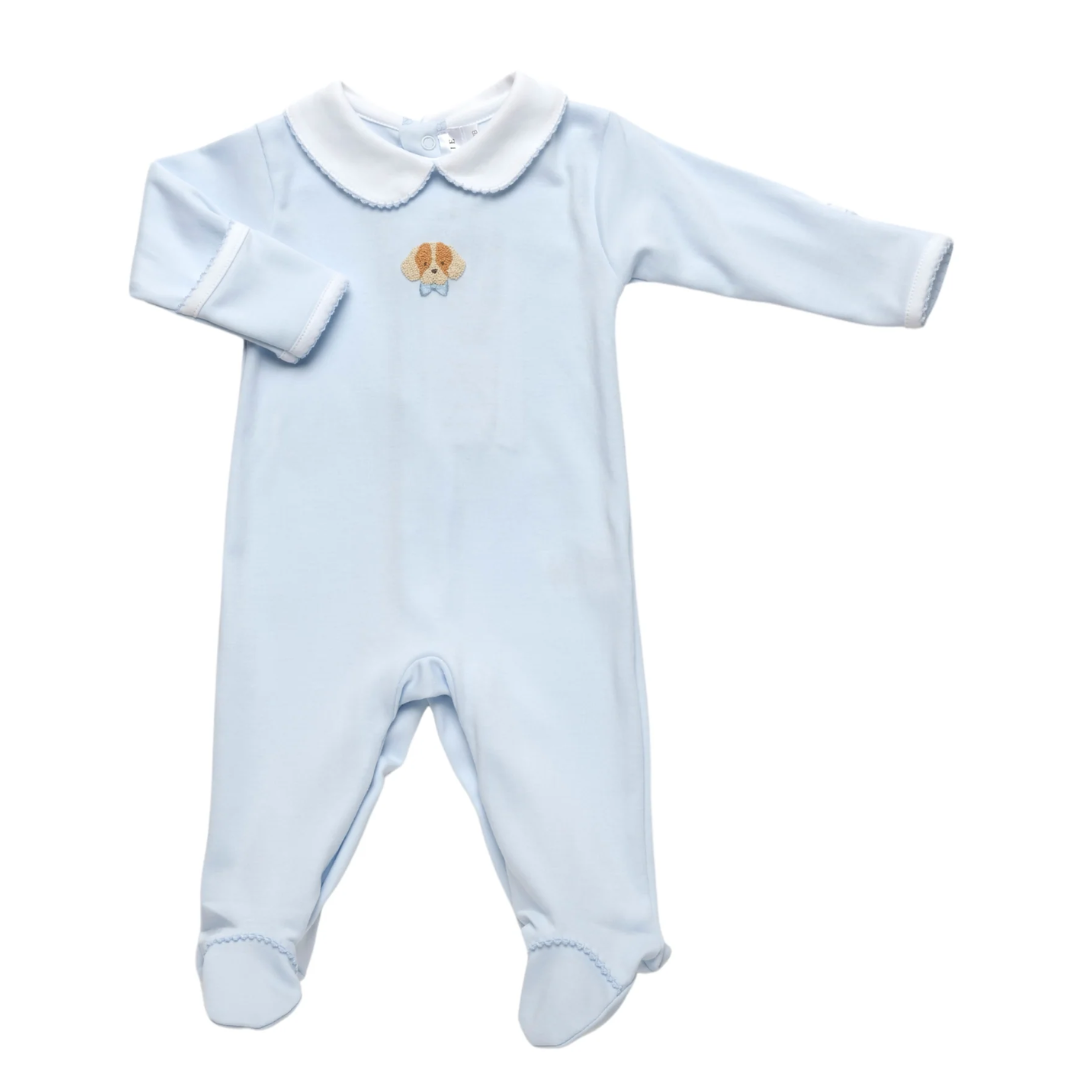 Milly Marie Spotted Boy Puppy Collared Pima Footie