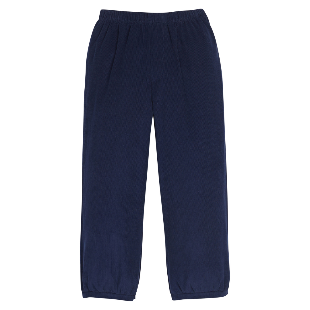 Little English Banded Pant, Navy Corduroy