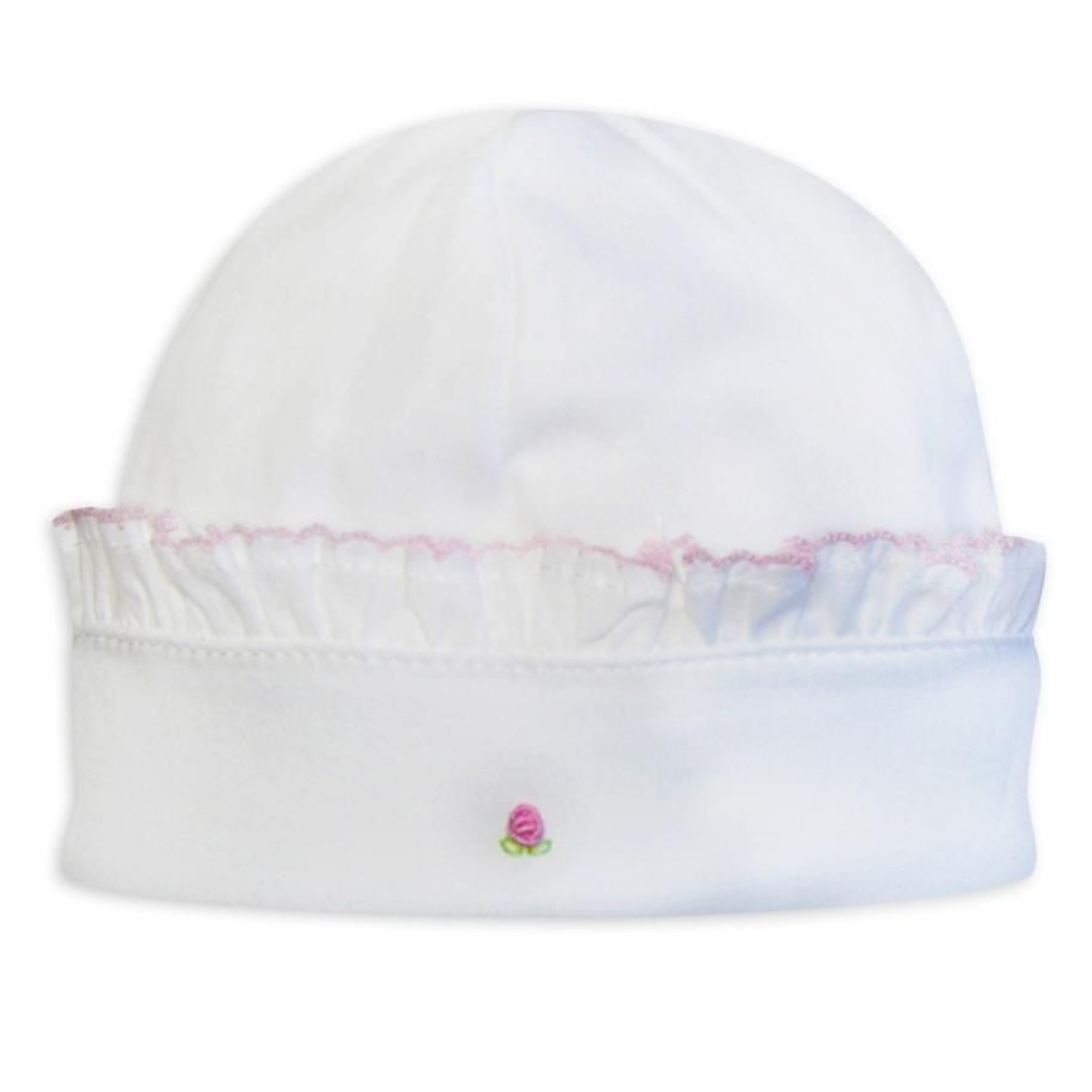 Baby Threads Rose Buds and Ruffle Hat