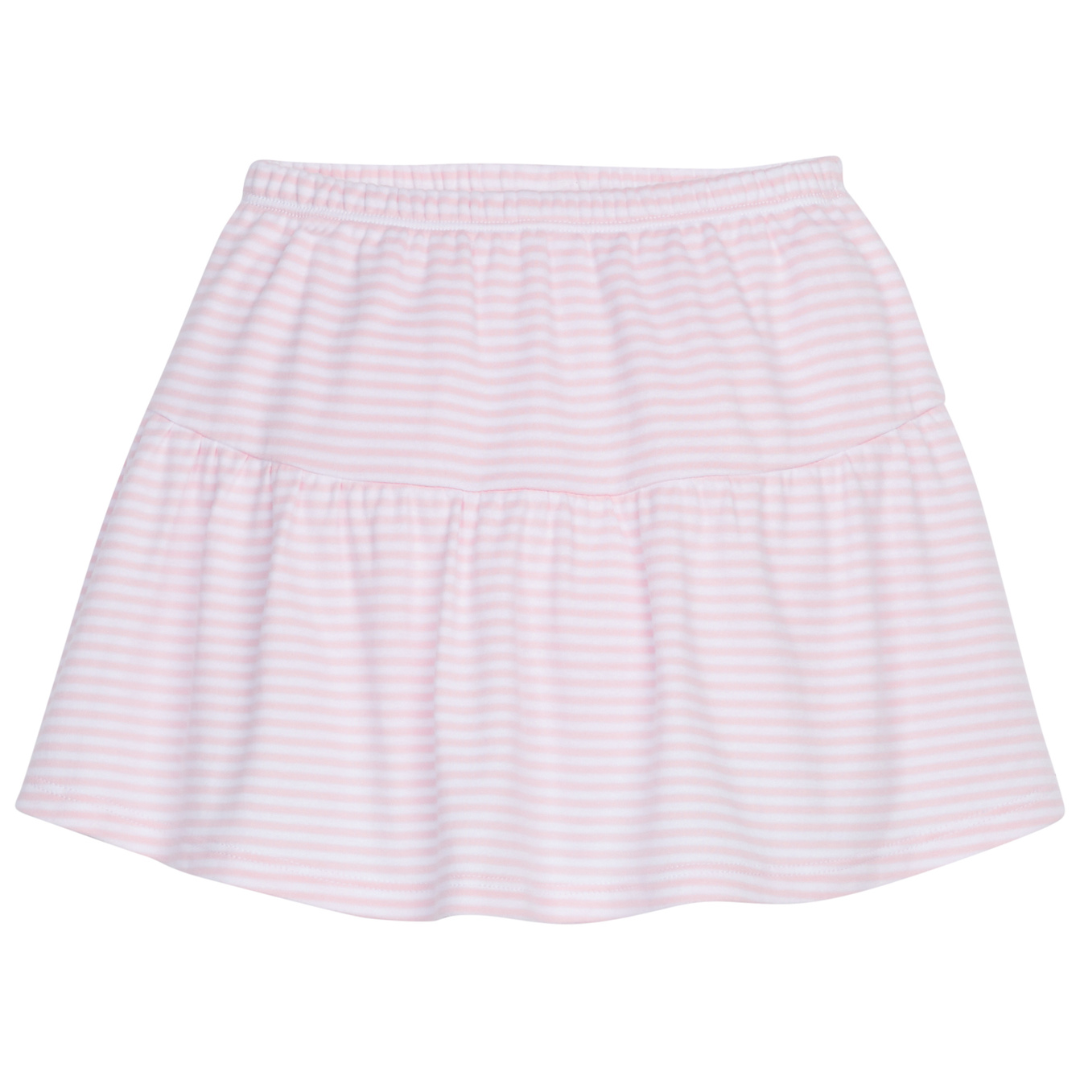 Little English Sally Skort, Light Pink Stripe