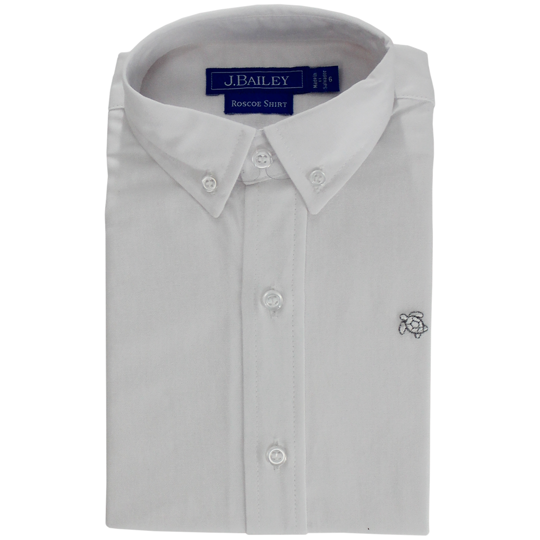 Bailey Boys Oxford Shirt, White 5 Bailey Boys Oxford Shirt, White 5