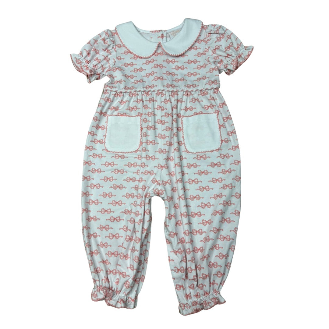 Whimsy Bay Bow Sweet Bow Maddie Romper