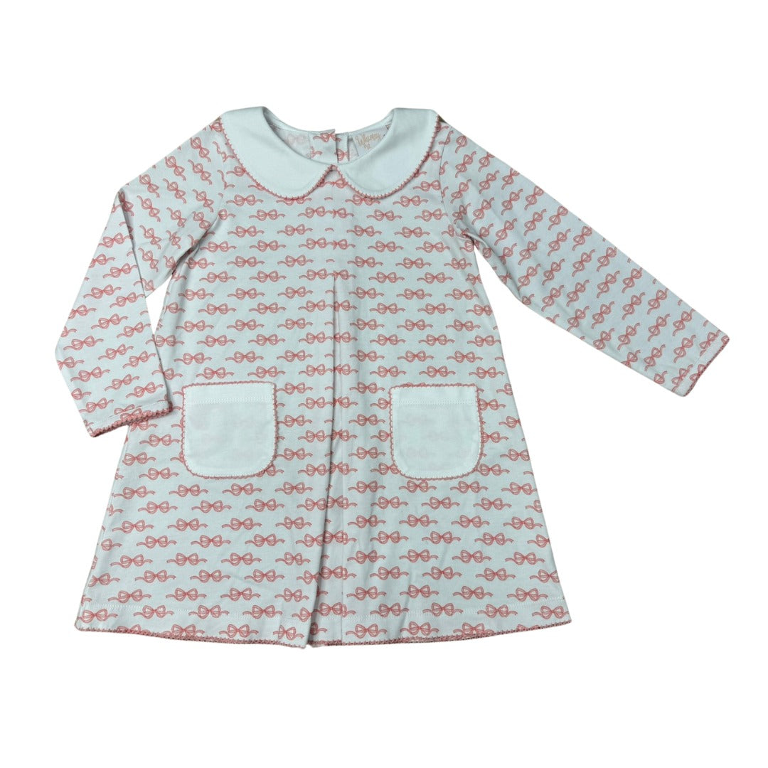 Whimsy Bay Bow Sweet Bow Maddie Pleat Dress