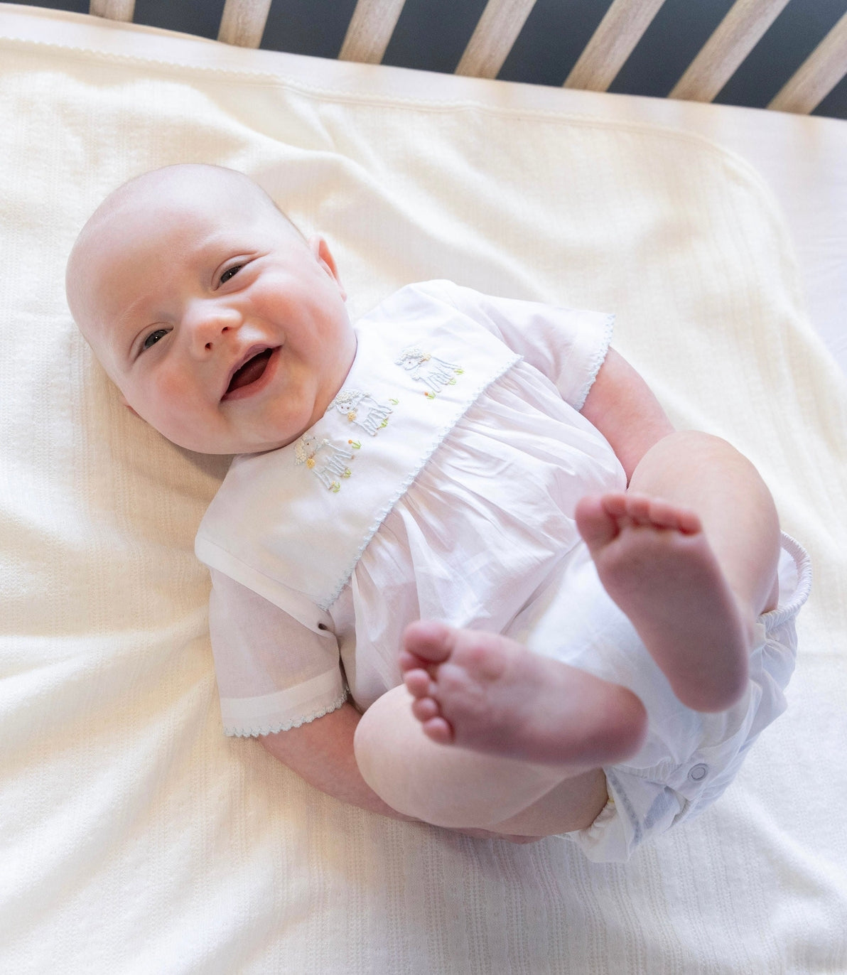 Yellow Lamb Lambikins Woven Bubble