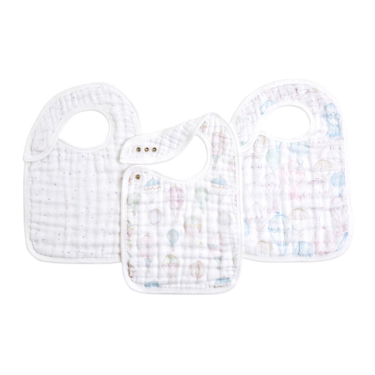 Aden & Anais Above the Clouds Classic Snap Bibs