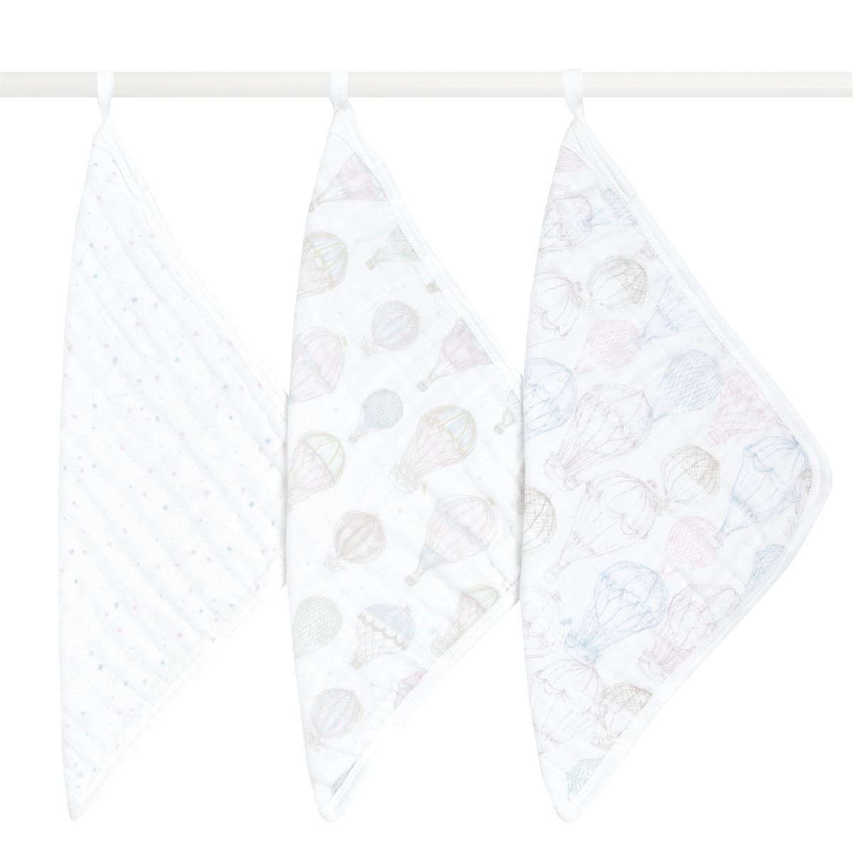 Aden & Anais Above The Clouds Cotton Muslin Washcloths Set