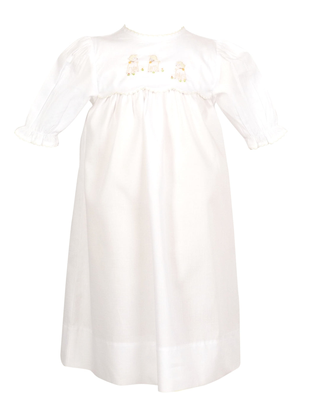 Yellow Lamb Lambikins Woven Daygown