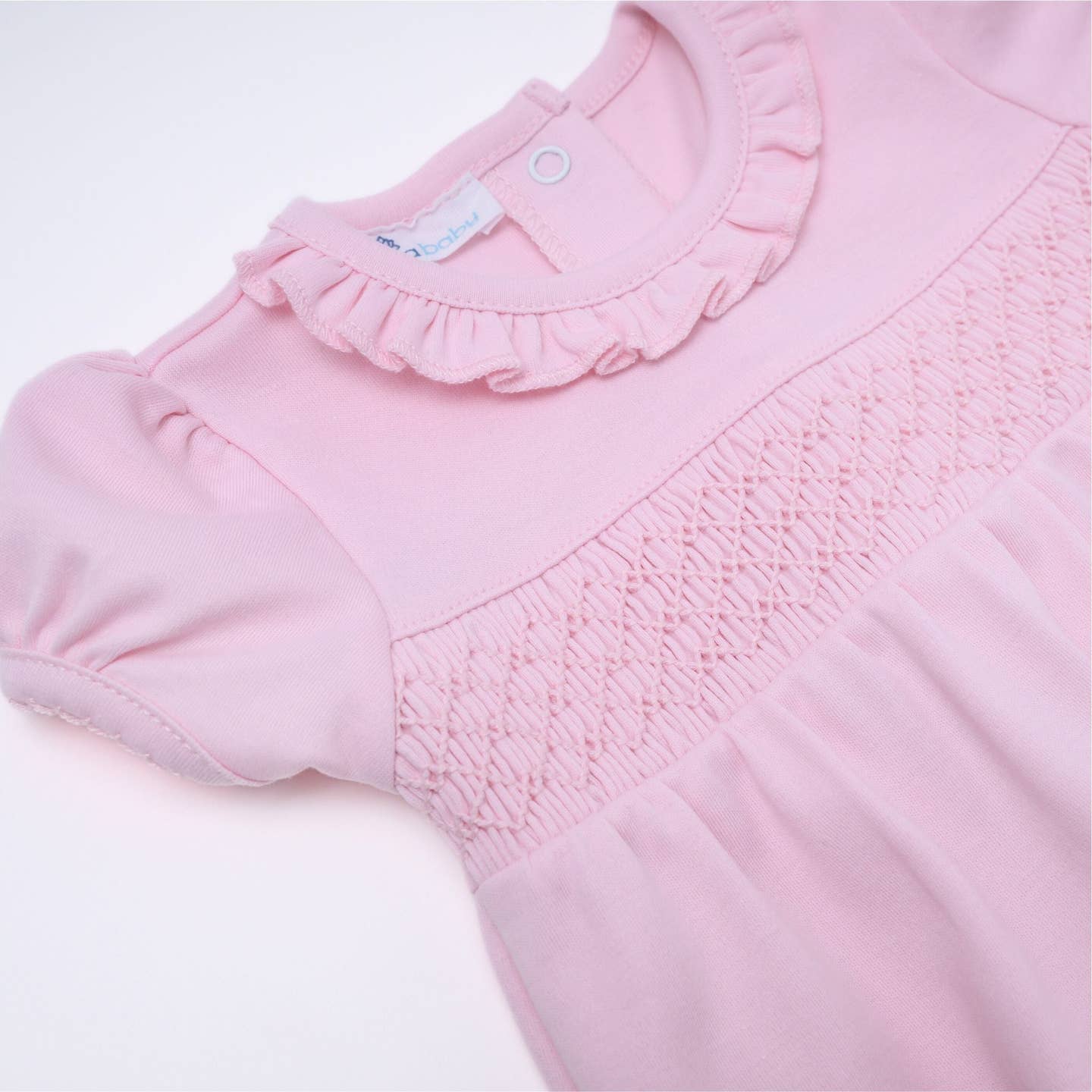 Magnolia Baby Essentials Smocked Pink Bubble