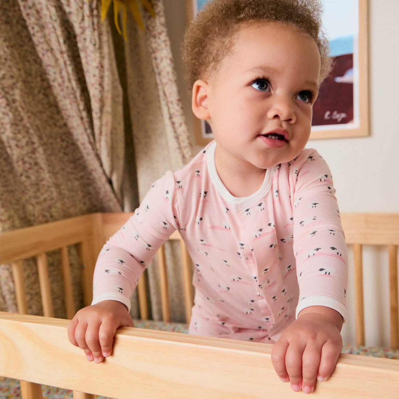 Magnetic Me Baa Baa Baby Pink Modal Footie