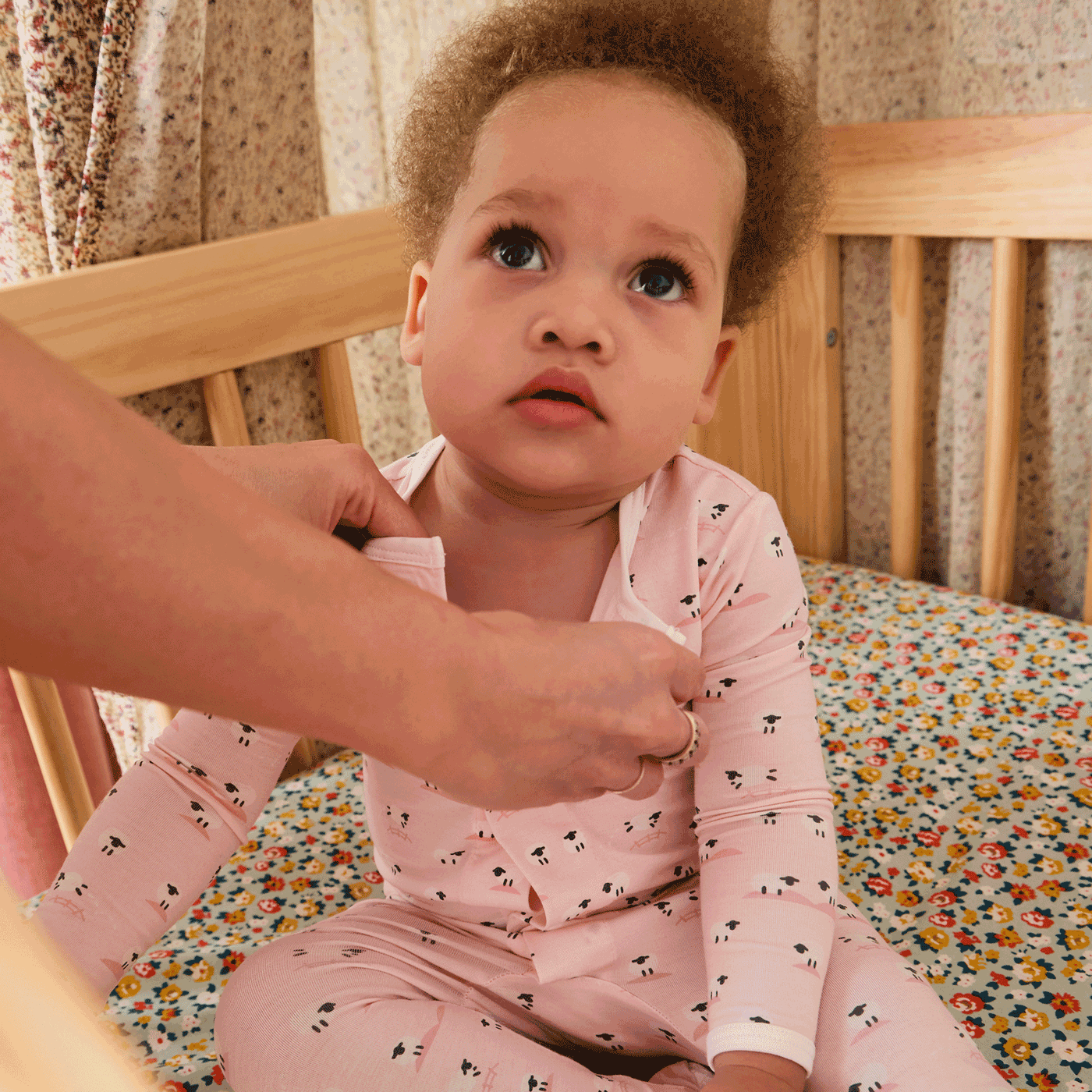 Magnetic Me Baa Baa Baby Pink Modal Footie