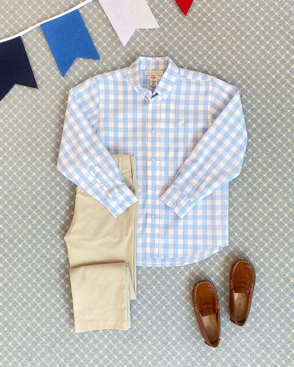 Beaufort Bonnet Dean's List Dress Shirt, Beale Street Blue Gingham
