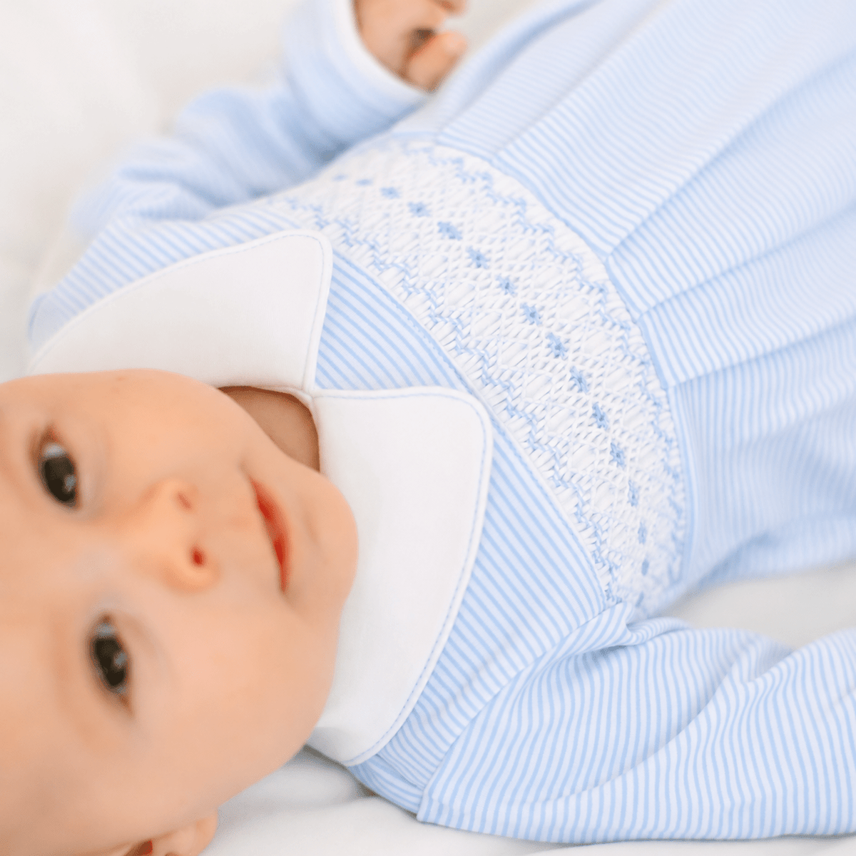 Magnolia Baby Benjamin Smocked Long Sleeve Bubble