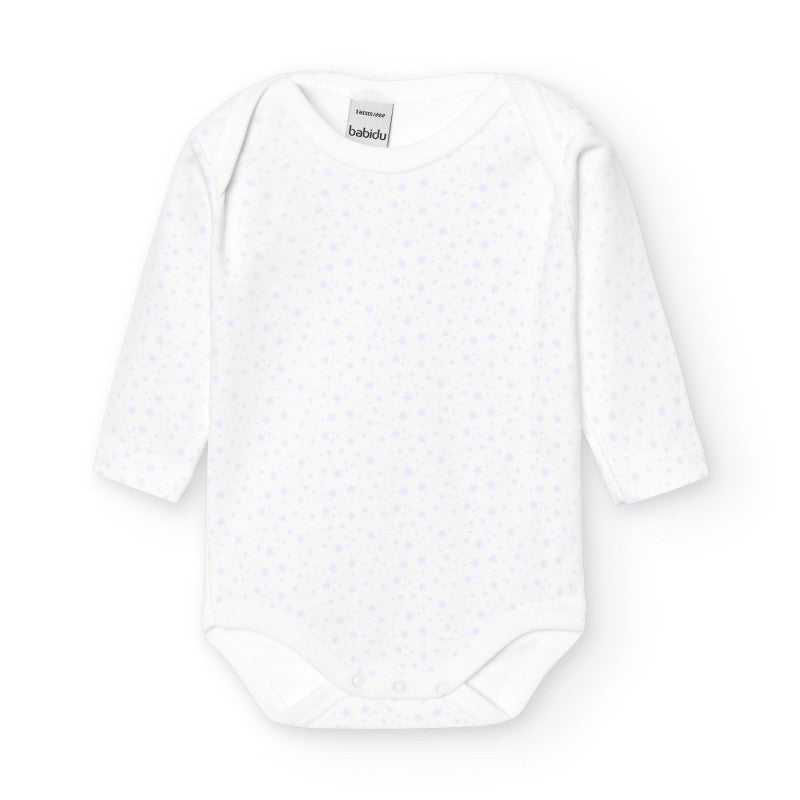 Babidu Multi-Star Bodysuit, Sky Blue