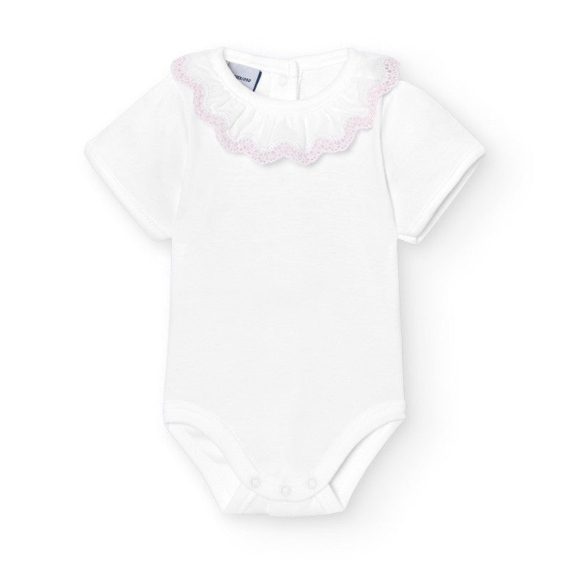 Babidu Embroidered Collar Onesie
