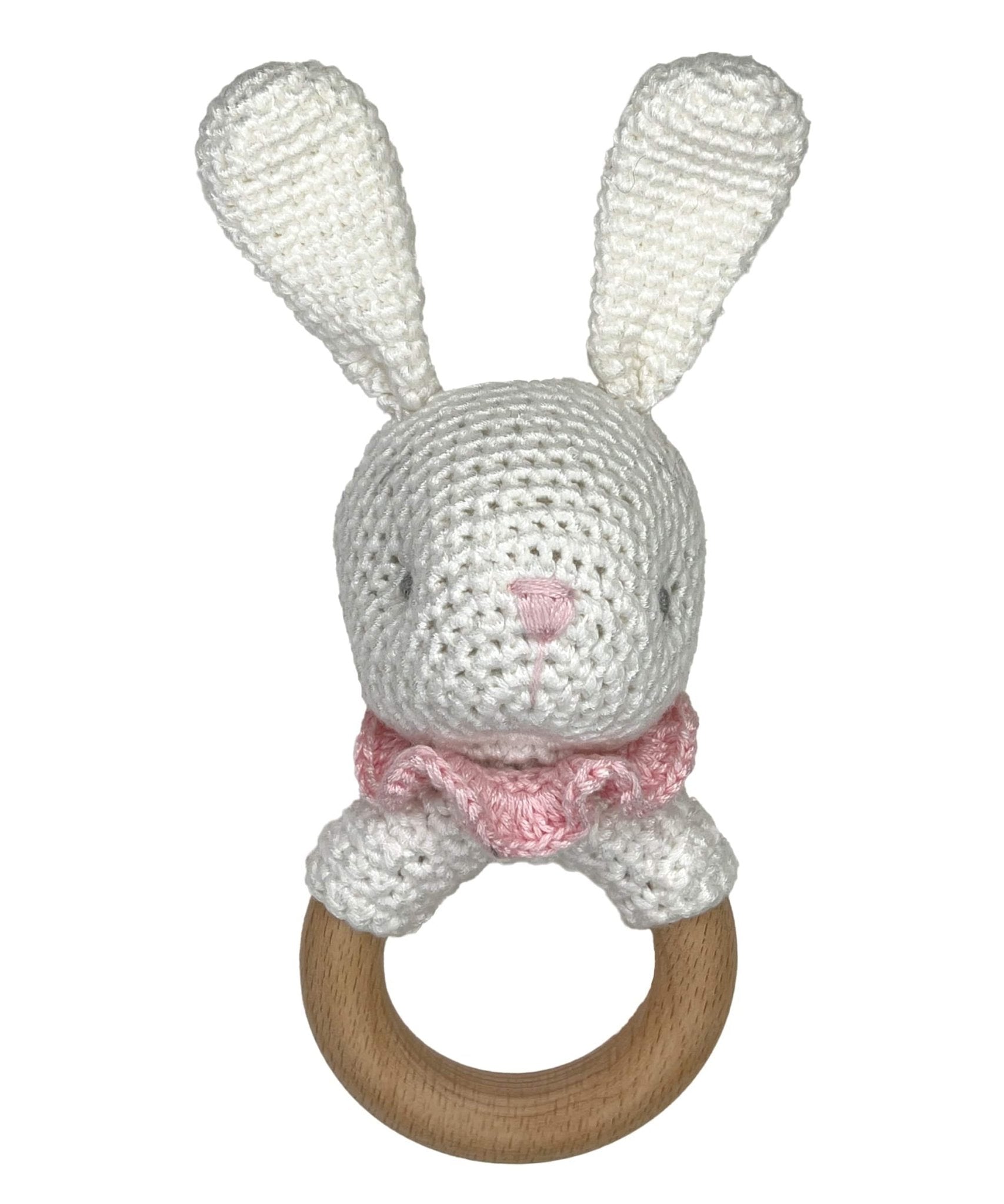 Zubels Crochet Bunny Ring Rattle