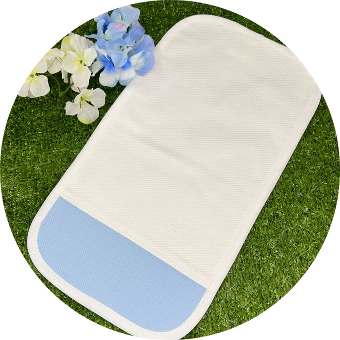 Royalty Collection Blue Cotton Pique Burp Cloth