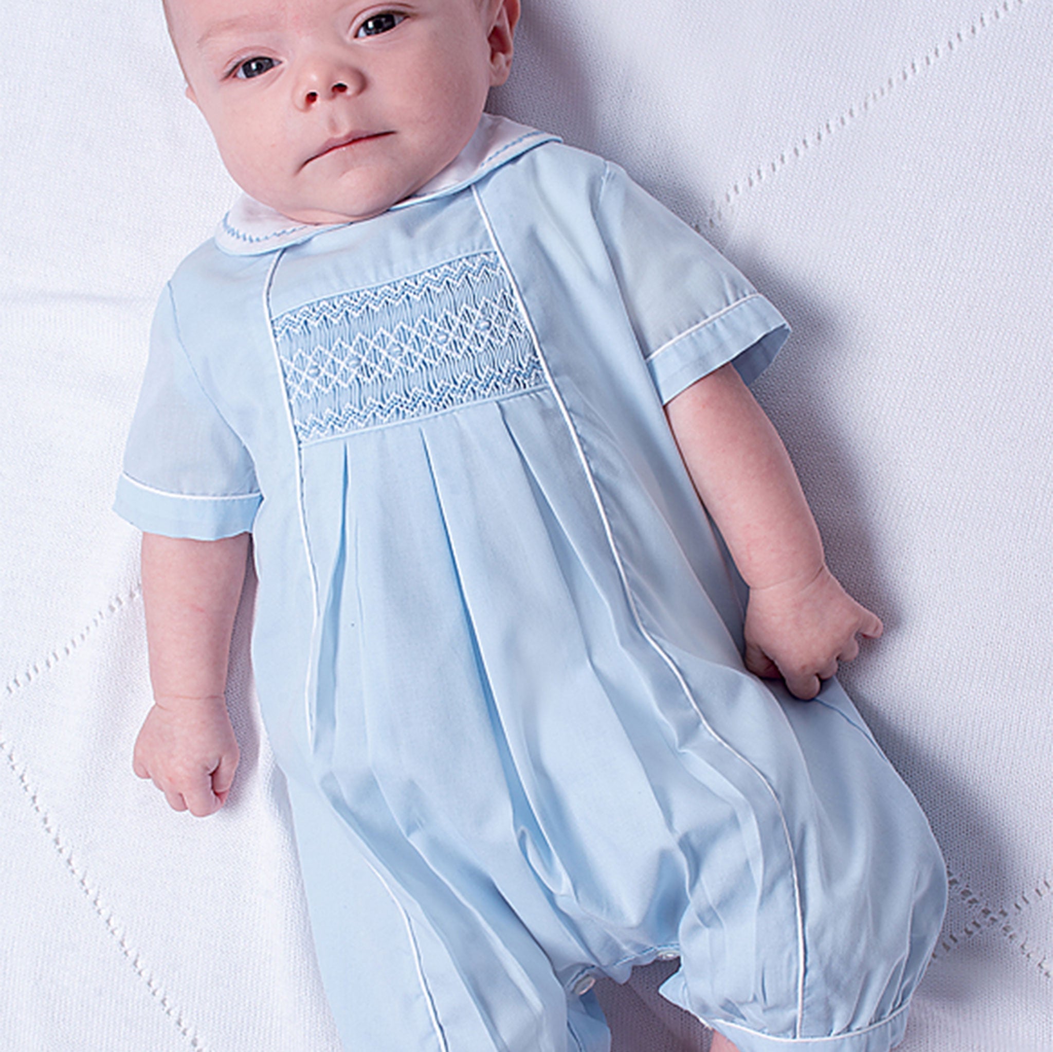 Sarah Louise Heritage Smocked Romper
