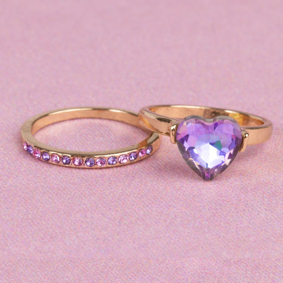 Creative Education Boutique Chic Precious Purple Ring Set