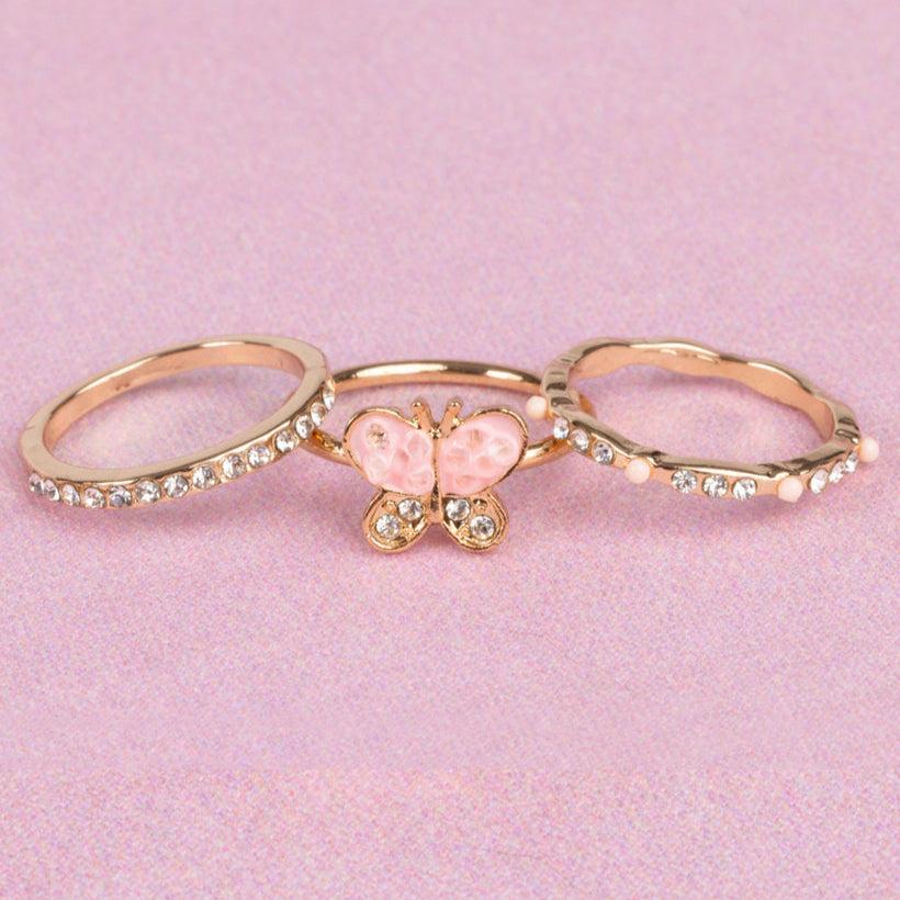 Creative Education Boutique Chic Butterfly Garden Ring Set