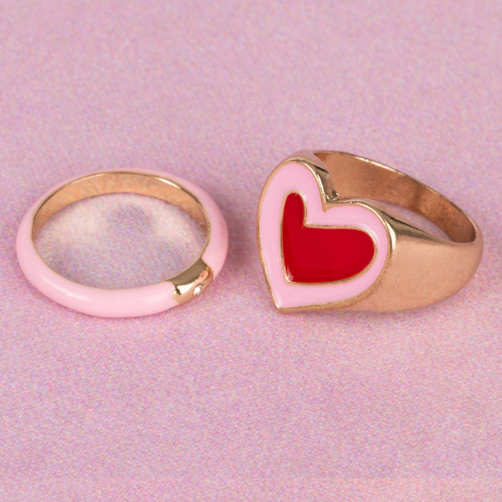 Creative Education Boutique Chic Tickled Pink Ring Set