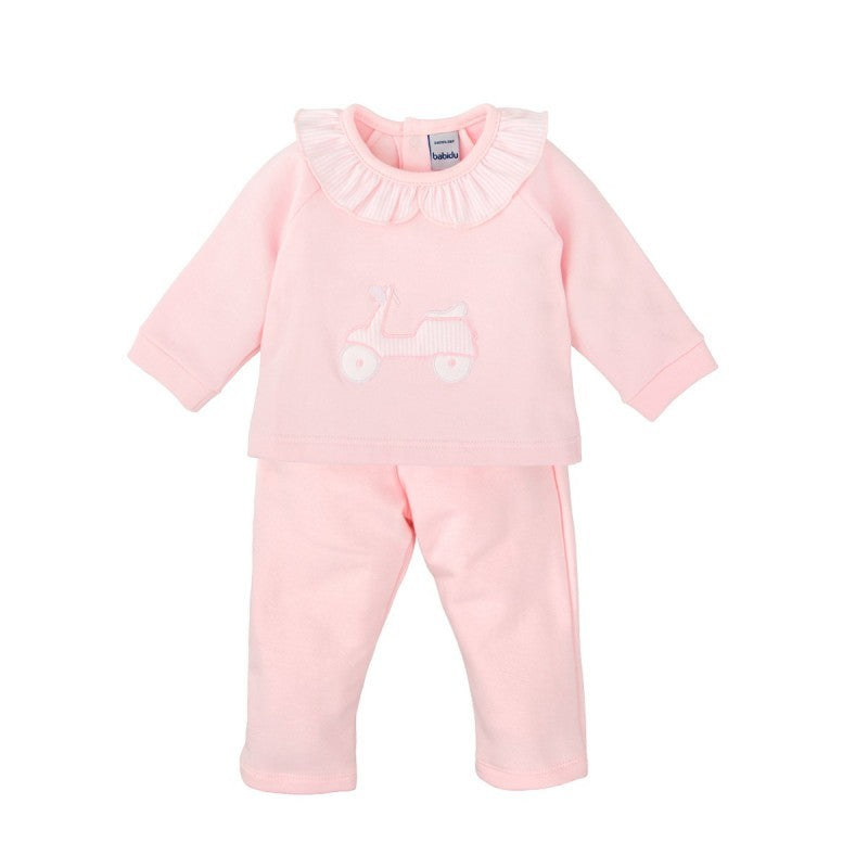 Babidu Pink Vespa Cotton Tracksuit