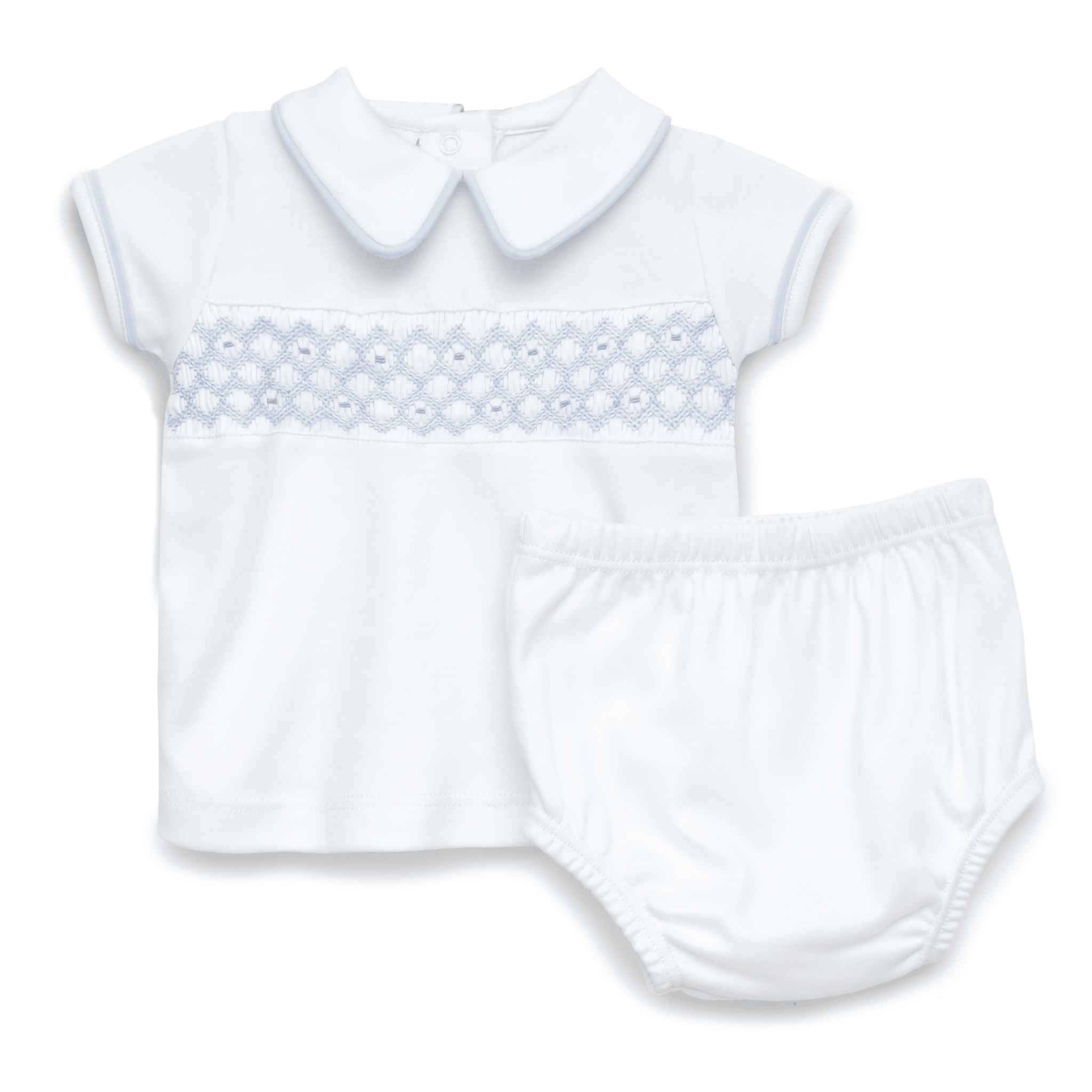 Magnolia Baby Charlie Smocked Diaper Cover Set