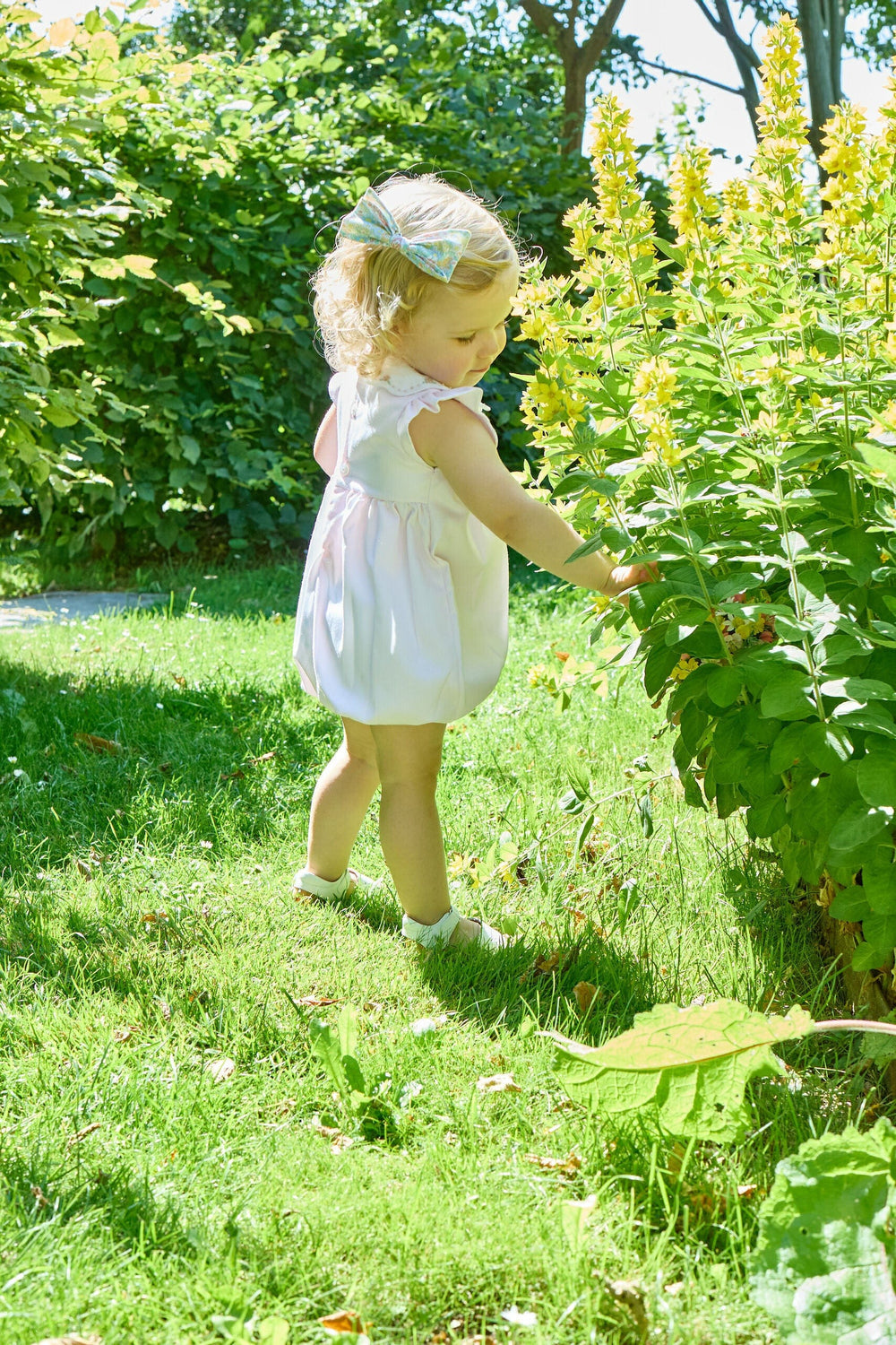 Kidiwi Charlotte Romper in Pink Pique