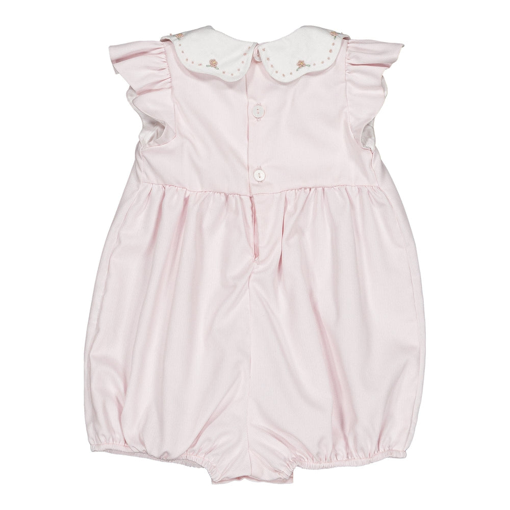 Kidiwi Charlotte Romper in Pink Pique