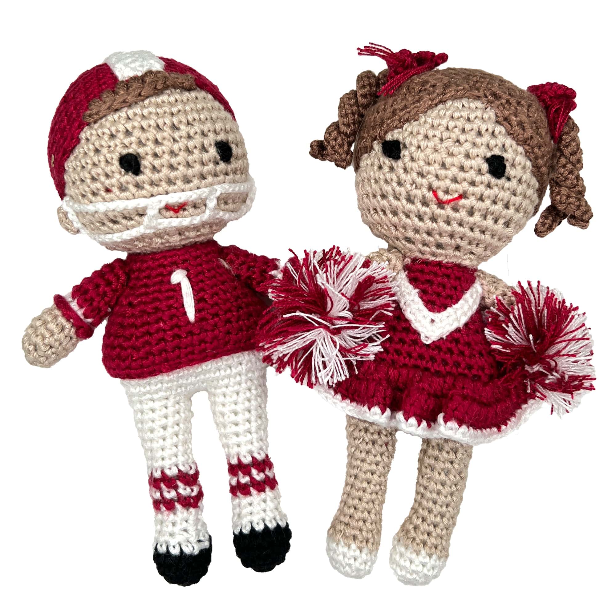 Zubels Football Player Knit Small Rattle