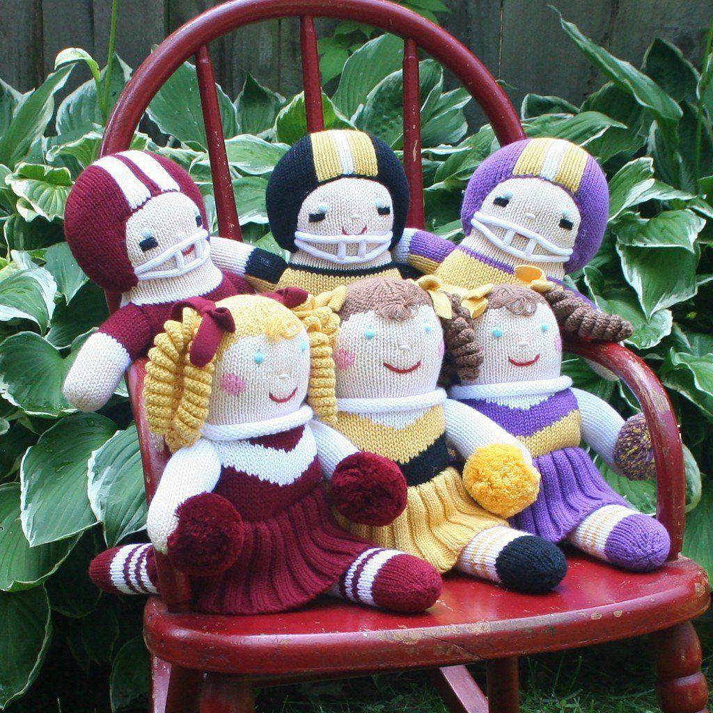 Zubels Cheerleader Knit Rattle | shopnurseryrhymes