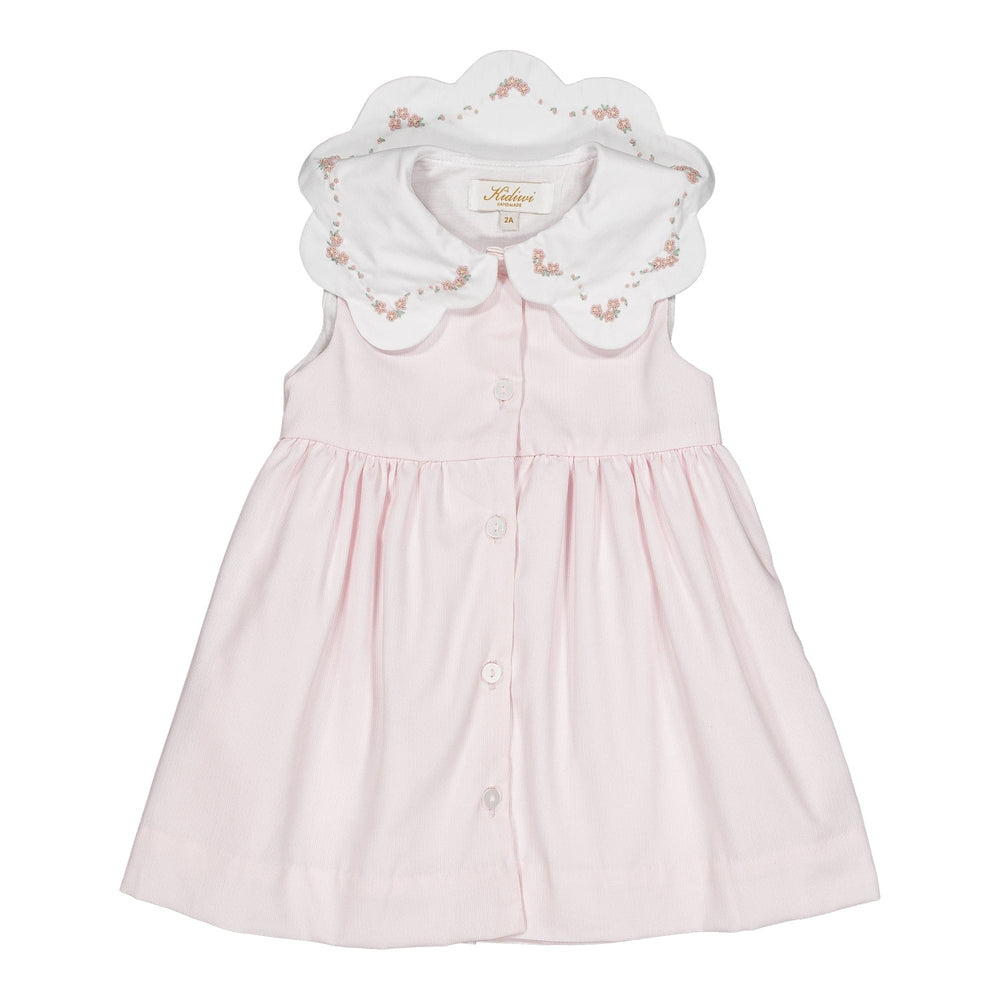 Kidiwi Colette Dress in Pink Pique
