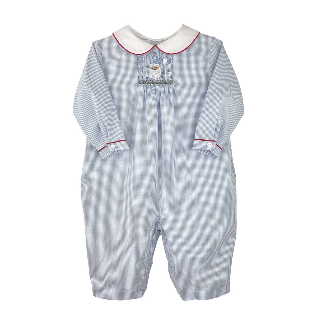 Petit Ami Smocked Santa Longall
