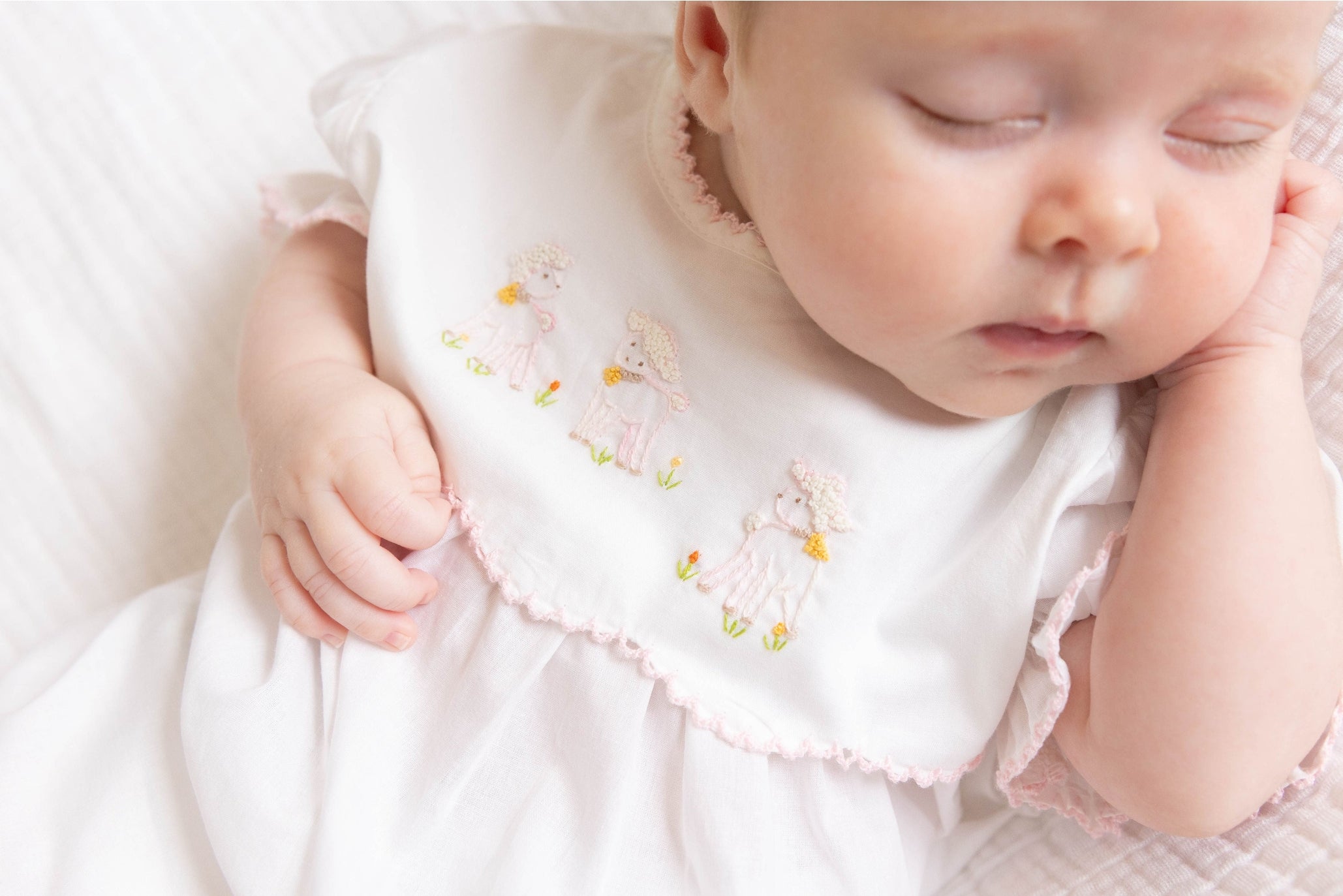 Yellow Lamb Lambikins Woven Bubble